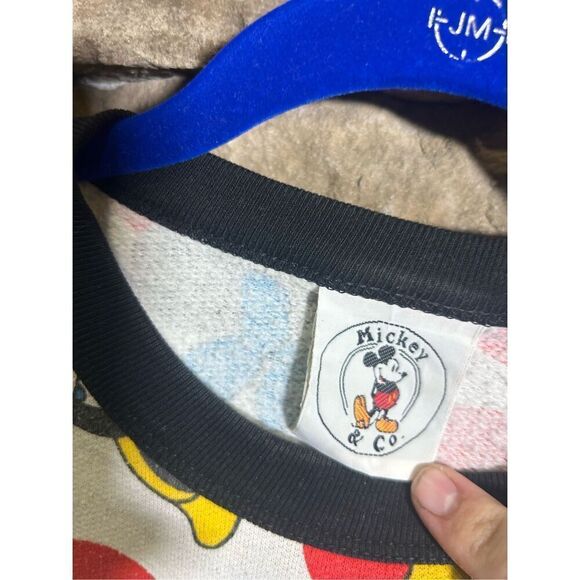 Vintage 1990s Minnie Mouse AOP Sweatshirt Crewneck Unisex cute RARE - Picture 4 of 10